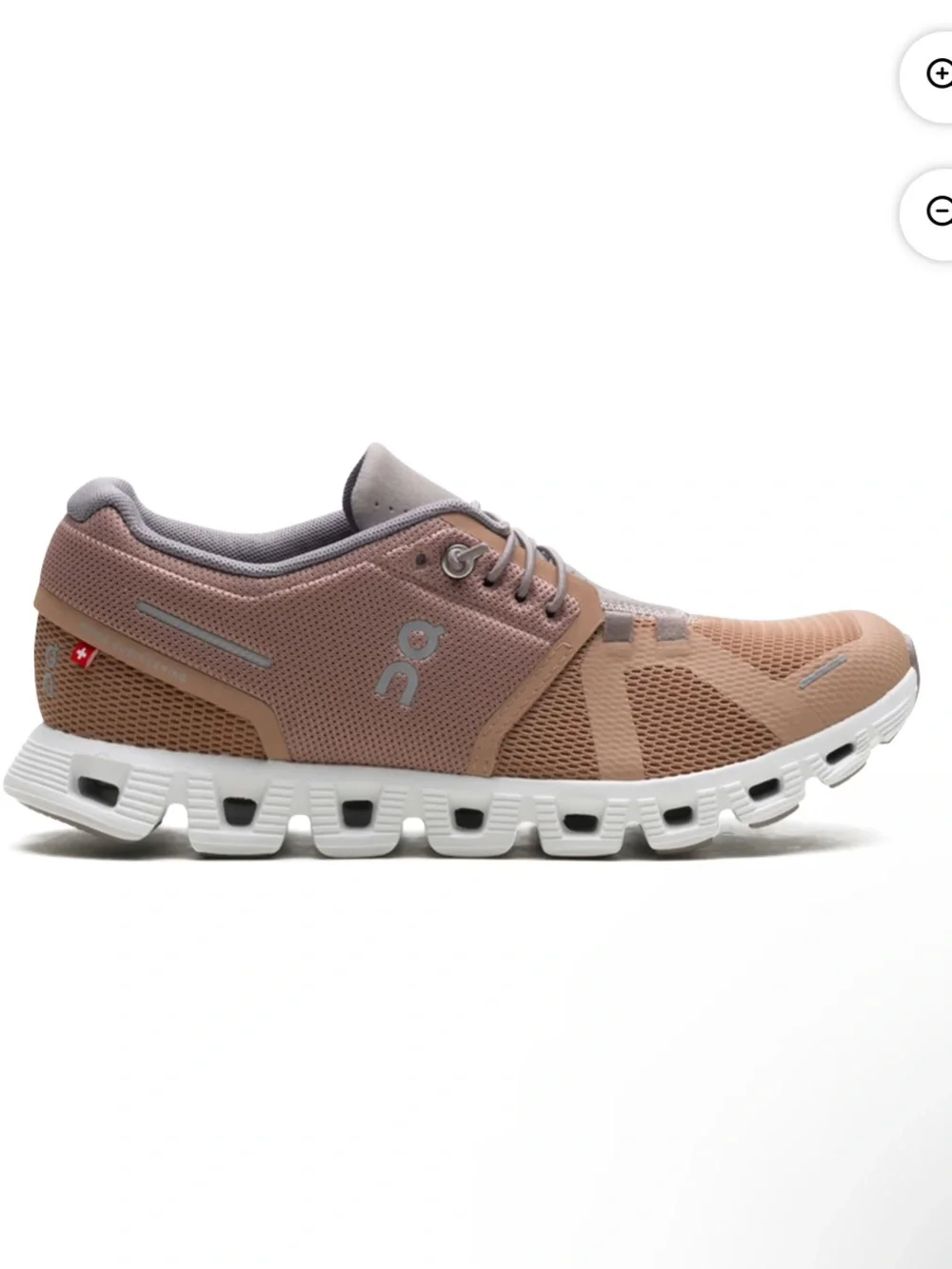 On Running Men's Cloud Sneaker in Dusty Rose and Gray - Picture 2 of 6